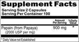50% off Price Super Papaya Papain Enzyme 900mg 200 Capsules 1 or 3 Bottle Price